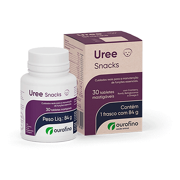 Uree Snacks Suplemento p/ Caes 30 tabl