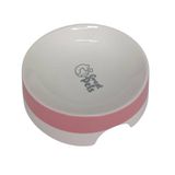 Comedouro de Cerâmica Cães e Gatos Fundo Curvo Cor Rosa 200 ml