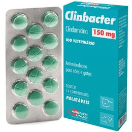 Clinbacter Antibacteriano Cloridrato de Clindamicina c/ 14 comprimidos
