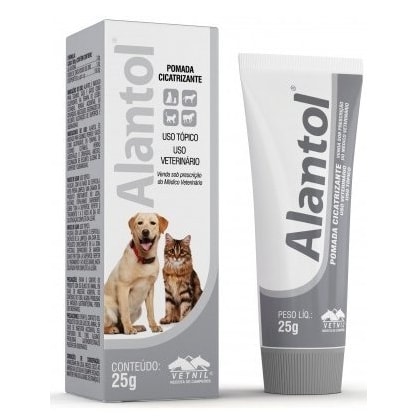 Alantol Pomada Dermatológica Cicatrizante p/ Cães e Gatos