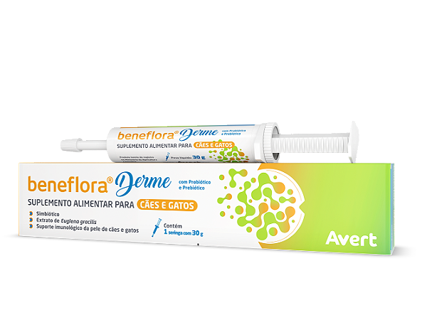 Beneflora Derme Suplemento p/ Cães e Gatos 30 g