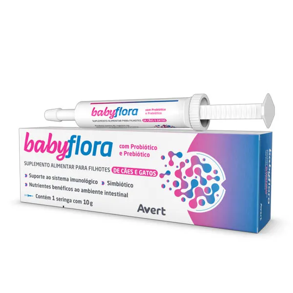 Babyflora Suplemento p/ Cães e Gatos Filhotes c/ 10 g