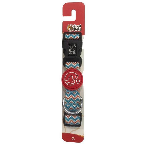 Coleira Estampada ZIG-ZAG G
