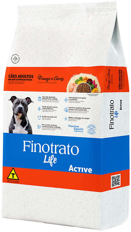 Ração FinoTrato LIFE ACTIVE Frango p/ Cães Adulto 15 kg