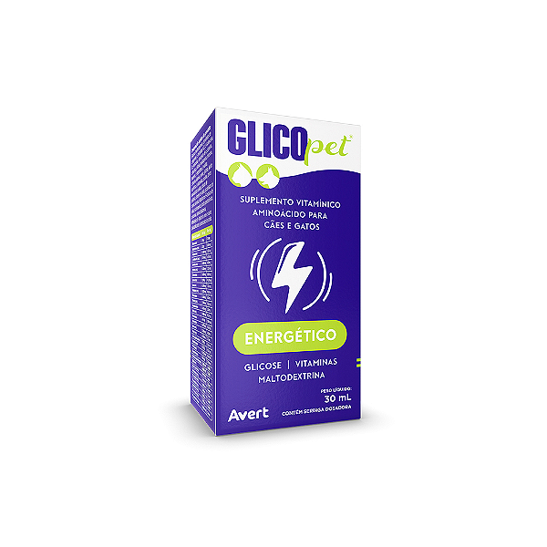 Glicopet Suplemento Vitamínico Aminoácido para Cães e Gatos 30 ml