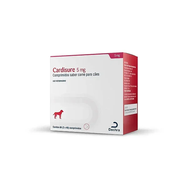 CardiSure Pimoberdan p/ Cães Cardíacos 5 mg c/ 80 comprimidos