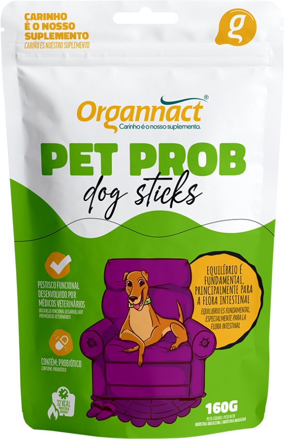 Pet Prob Dog Sticks Suplementação p/ Cães 160 g