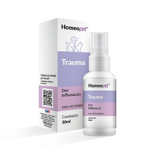 Trauma - Sistema de Terapia Homeopet para Cães e Gatos c/ 30 ml