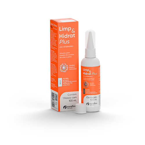 Limp & Hidrat  Plus Solução p/ limpeza ouvidos Cães e Gatos 100 ml