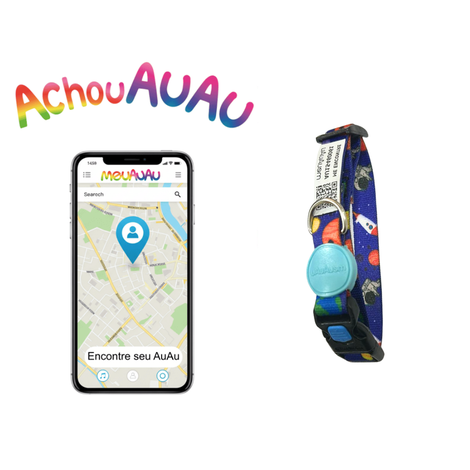 COLEIRA QR GATO - SPACE