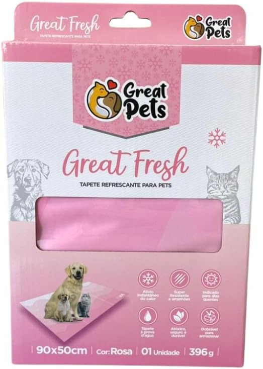 Tapete Refrescante p/ Pets - Great Fresh - Rosa