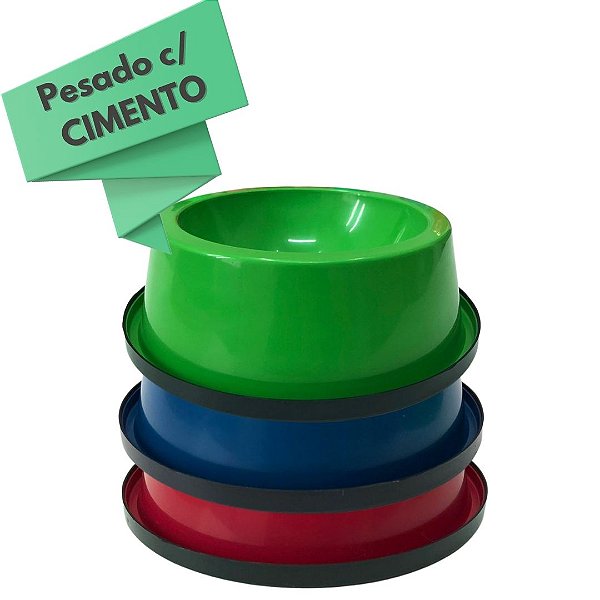 Comedouro Pesado 1400 ml - Cores Diversas