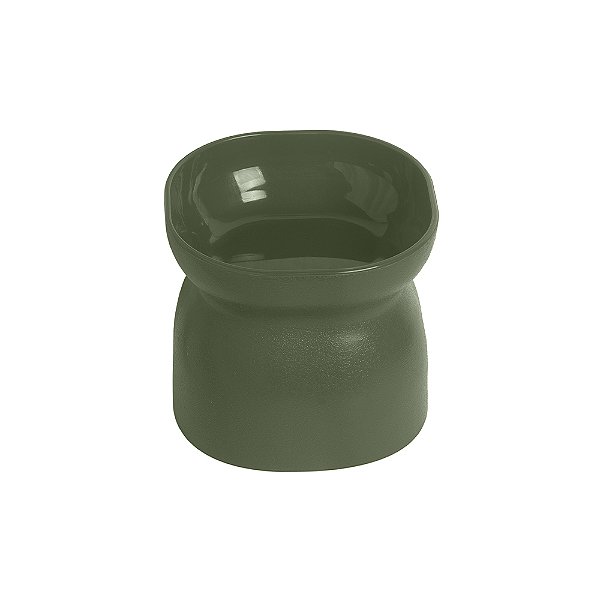 ErgonoCat Comedouro Ergonômico p/ Gatos Verde Musgo