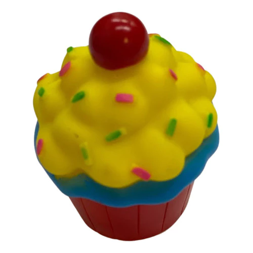 Brinquedo Cupcake Rosa de Vinil p/ Cães Great Pets