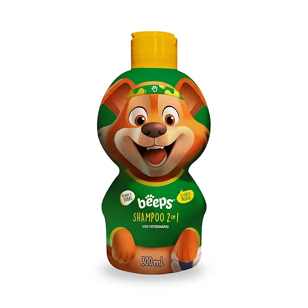 Shampoo Beeps 2 em 1 Edição de Futebol p/ Cães e Gatos 300 mL
