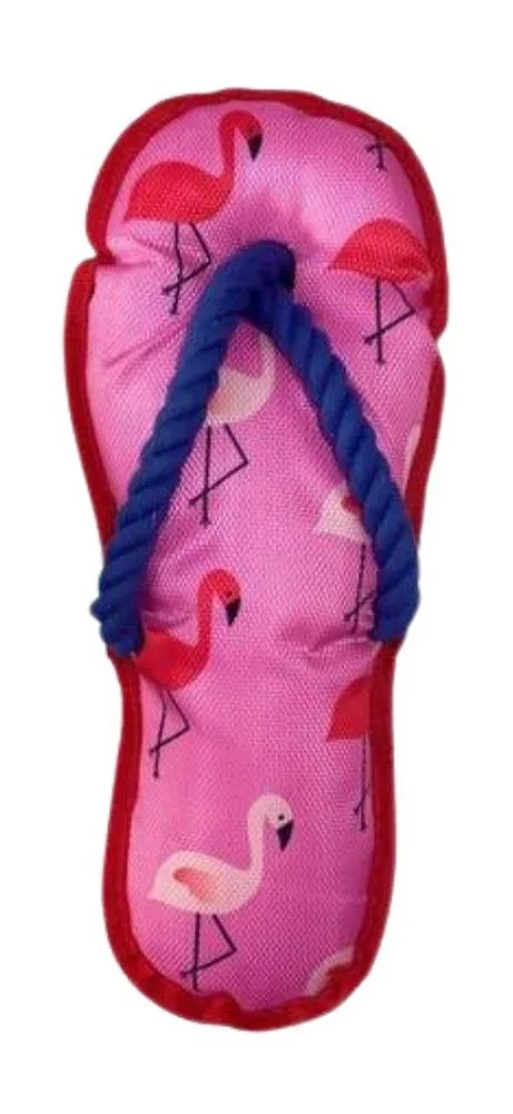 Chinelo de brinquedo Azul c/ Flamingos