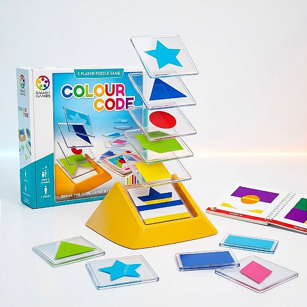 Brinquedo Quebra Cabeça Lógica Jogo Colour Code Educativo 5+