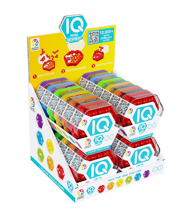 IQ Mini Hexpert – Quebra-Cabeça Portátil da SmartGames | Estimula Lógica e Concentração | Brinquedo de Bolso 7+