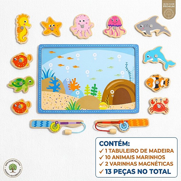 Qualidade Premium Pesca Divertida Magnética TookyToy