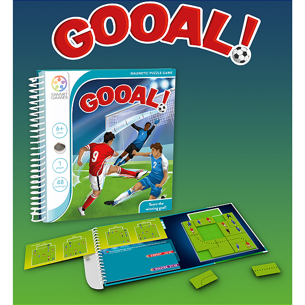 Gooal jogo de raciocínio lógico com desafios magnéticos educativo de estratégia foco concentração 6+