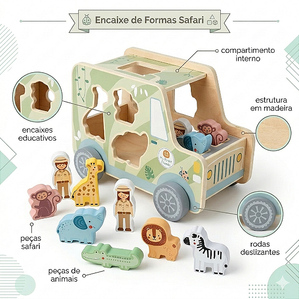 Criança brincando com o Jipe Safari Tooky Toy