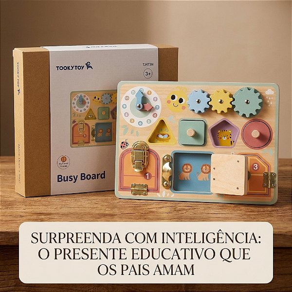 Painel Sensorial Atividades Montessori Brinquedo Educativo De Madeira