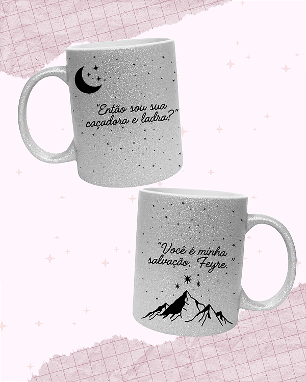 Caneca Glitter - Caçadora e Ladra