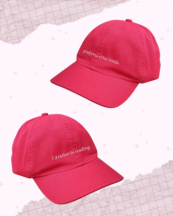 Boné "Preferia estar lendo"