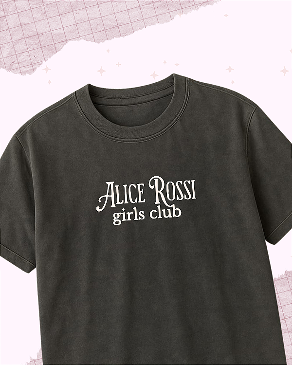 Camiseta e Cropped "Alice Rossi"