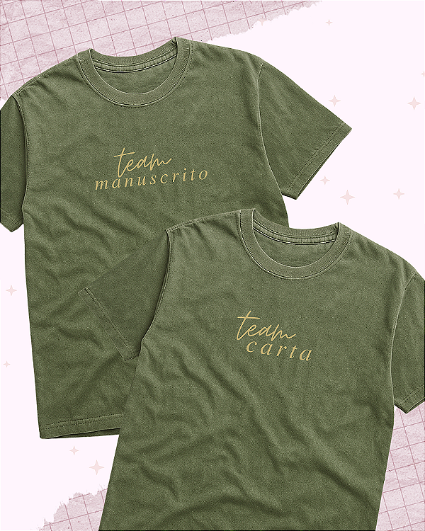 Camiseta "Team Manuscrito"