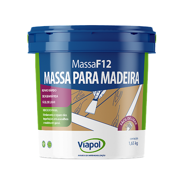 MASSA MADEIRA CASTANHO 1,65KG F12 FUSECOLOR LT