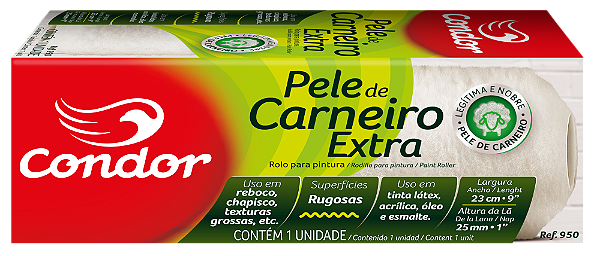 ROLO LA 23CM 25MM PELE EXTRA PREMIUM CONDOR 950(12
