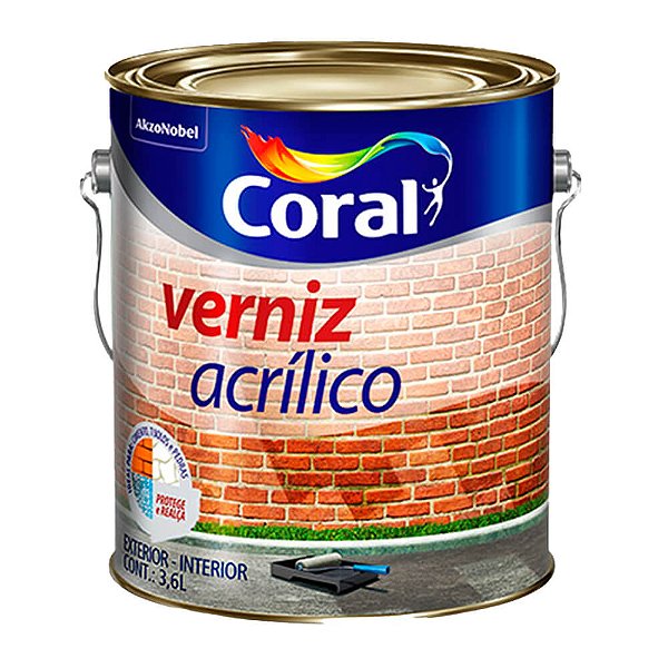 VERNIZ ACRILICO AGUA CONCR APAREN 3,6L CORAL 2452