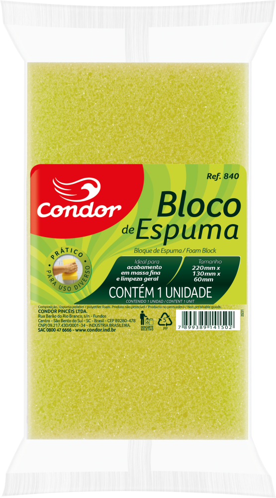 ESPUMA LIMPEZA BLOCO MULTIUSO CONDOR 840 (12)