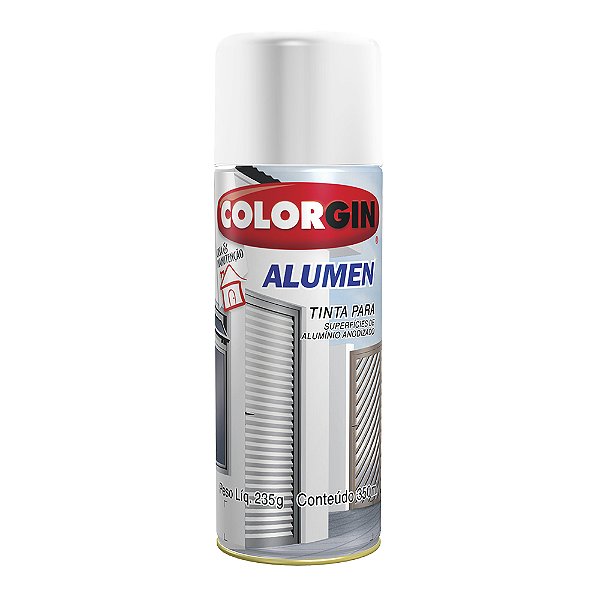 SPRAY BRANCO BRIL ANODIZADO ALUMEN COLORGIN 7004