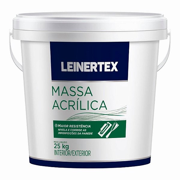 MASSA ACRILICA ECONOMICA 25KG BALDE LEINERTEX