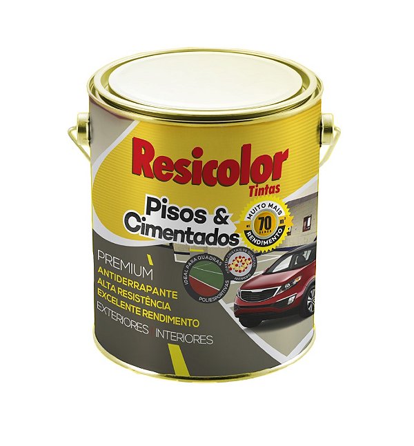 CINZA ESCURO PISO 3,6L ACET CHUMBO RESICOLOR 64