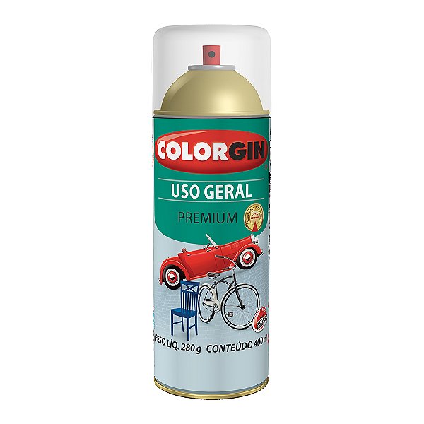 SPRAY VERNIZ BRIL 350ML P/ METALICO COLORGIN 57051