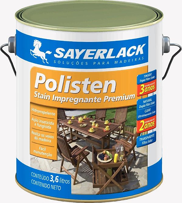 STAIN TRANSPARENTE 3,6L POLISTEN 3201.00