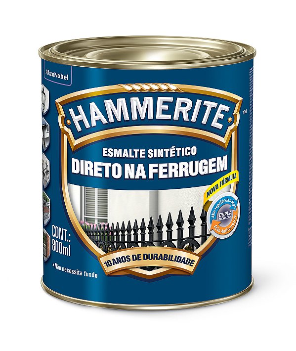 BRANCO BRIL PREMIUM 0,8L HAMMERITE 2871