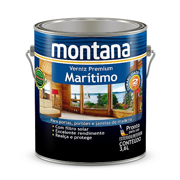 VERNIZ INCOLOR BRIL 3,6L MARITIMO MONTANA 50510