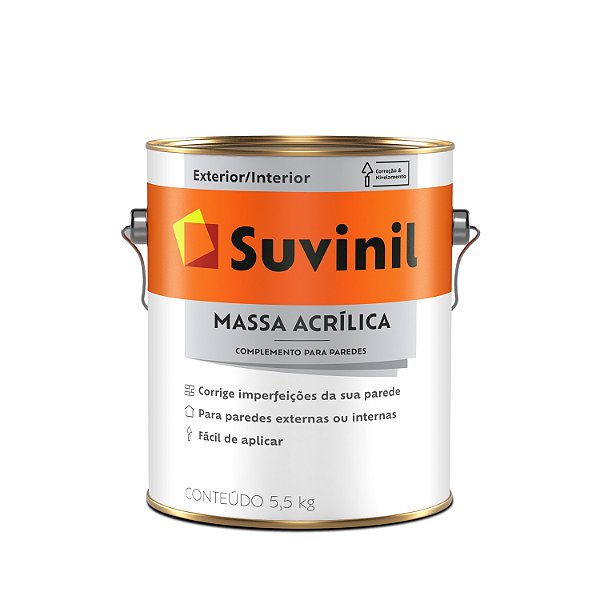 MASSA ACRILICA PREMIUM 5,5KG SUVINIL 7553