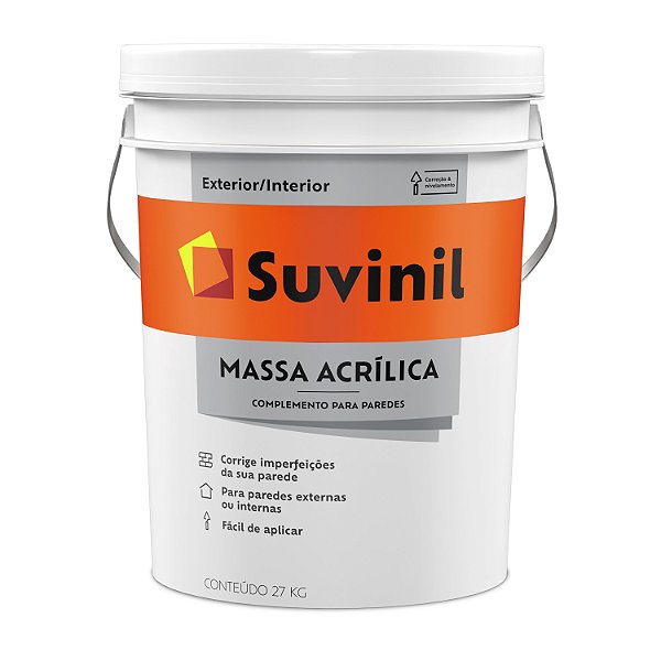 MASSA ACRILICA PREMIUM 25KG BALDE SUVINIL 7605