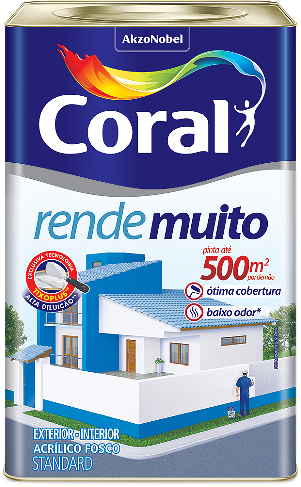 Tinta Acrílica Super Cobertura Standard Fosco Resicolor 18L Para Paredes Internas E Externas Palha