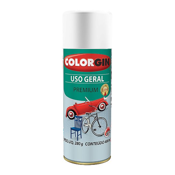 SPRAY BRANCO INTS FOSCO 400ML COLORGIN 54011 GERAL