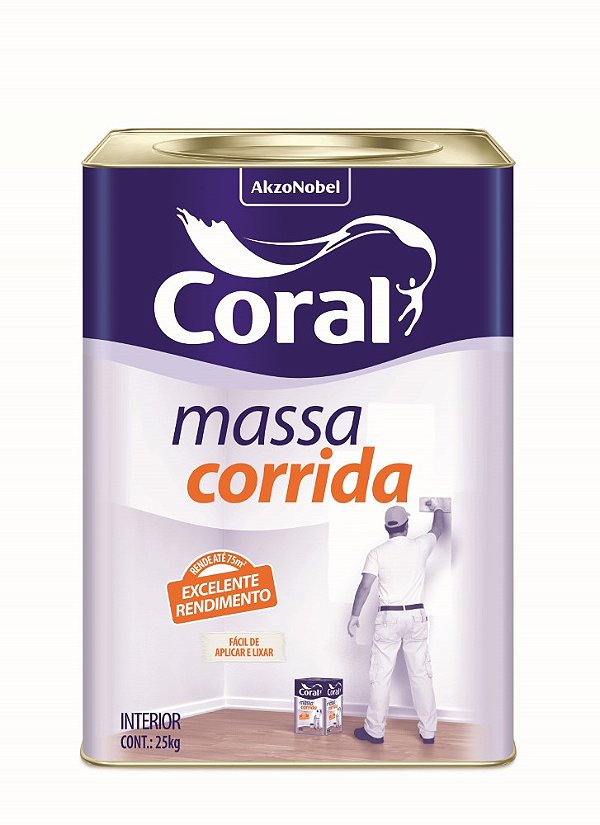 MASSA PVA 25KG LATA CORAL 3621