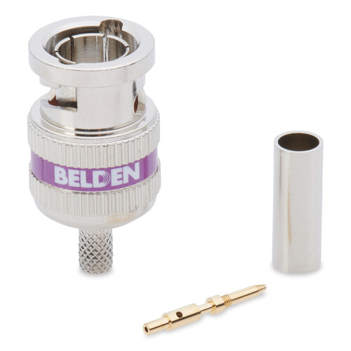 Conector BNC de Crimpagem em 3 Peças Belden