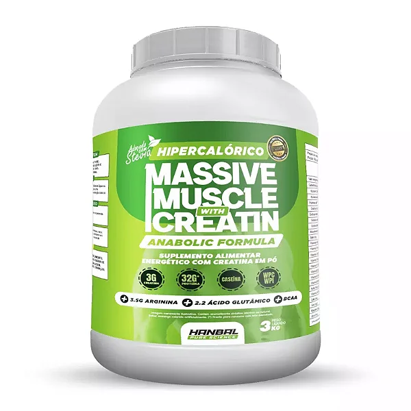 Hipercalórico Massive Muscle with Creatine 3kg