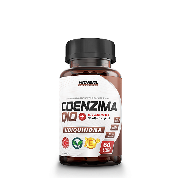 Coenzima Q10 500mg 60 cápsulas UBIQUINONA - Hanbal