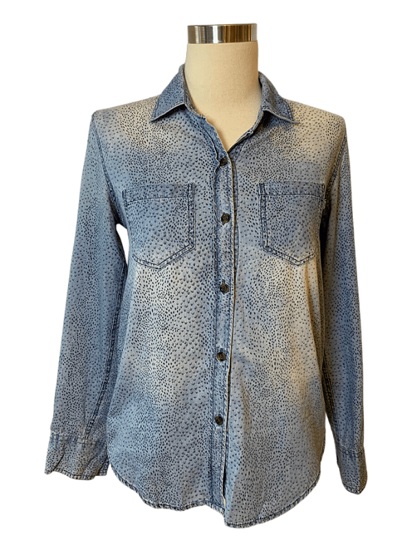 CAM ML JEANS PINTA PRETA VANS XS